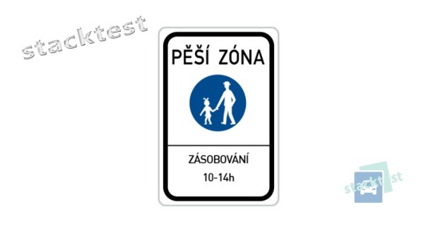 V pěší zóně:
