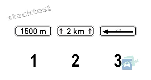 Které z uvedených dodatkových tabulek udávají délku úseku, na který se vztahuje platnost značek, s nimiž jsou použity?