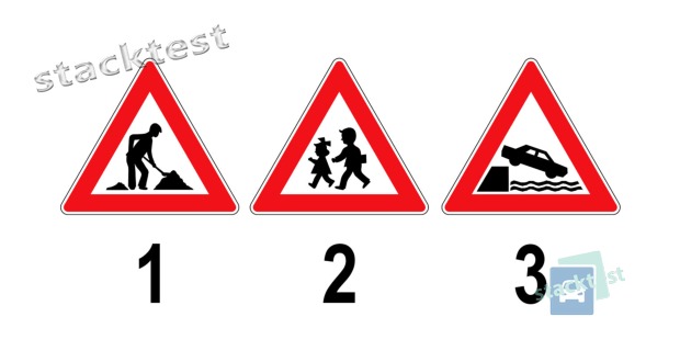 Která z uvedených dopravních značek se umisťuje dvakrát před nebezpečnými úseky silnice v obcích?