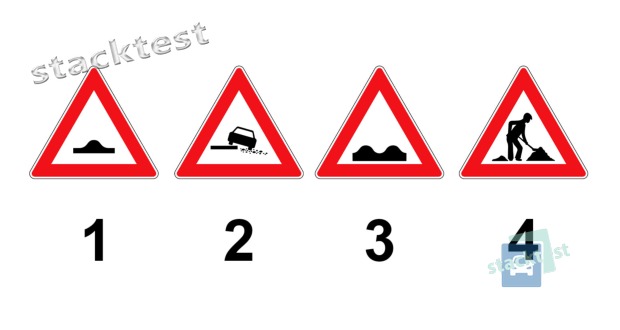 Která z uvedených dopravních značek se umisťuje před úseky silnic s výtluky nebo poklesy vozovky?