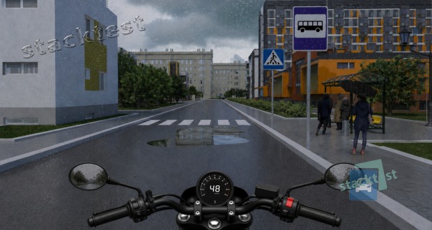 Při jízdě na motocyklu za mokra se povrch vodorovného značení přechodů pro chodce nebo jízdních pruhů: 