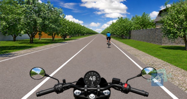 Smí řidič vozidla z výhledu přejíždět podélnou čáru souvislou při předjíždění cyklisty? 