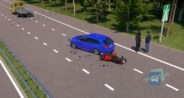 Častou příčinou vzniku dopravních nehod při jízdě na dálnici je: 