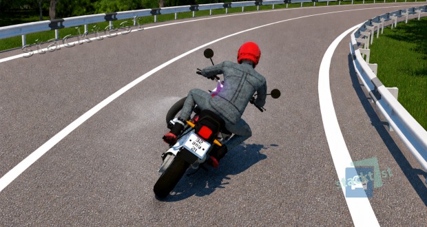 Smyku předního kola v zatáčce a tím způsobenému pádu motocyklu předejdeme: