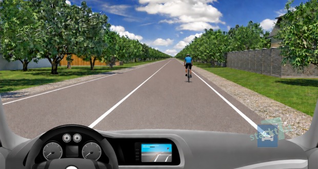 Smí řidič vozidla přejíždět podélnou čáru souvislou při předjíždění cyklisty?