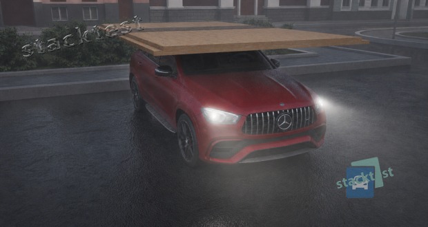 Přečnívá-li za snížené viditelnosti náklad z boku u motorového vozidla nebo jízdní soupravy vnější okraj obrysových světel o více než 40 cm, musí být přečnívající konec nákladu: