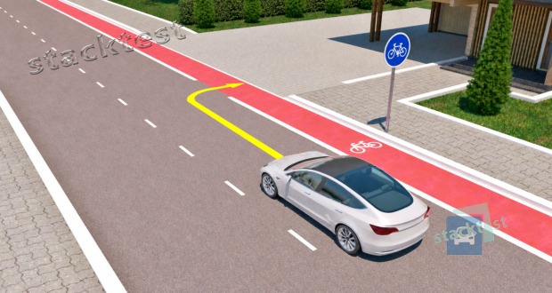 Může řidič motorového vozidla vjíždět do prostoru vyhrazeného jízdního pruhu?