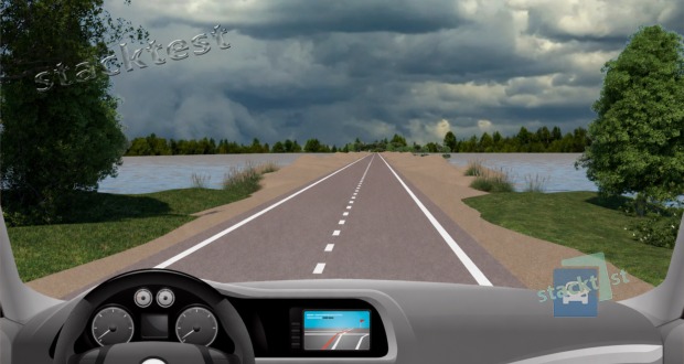 Řidič nákladního automobilu nebo autobusu v zobrazené situaci musí předvídat: