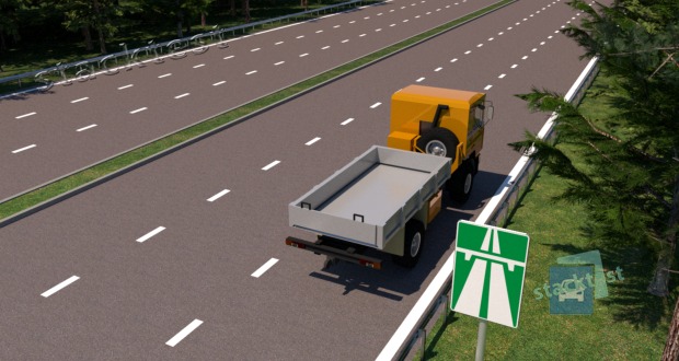 Na dálnici a na silnici pro motorová vozidla je zastavení a stání dovoleno: