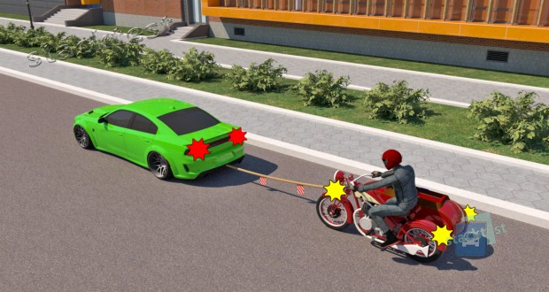 Ar leidžiama vilkti transporto priemonę su priekaba?