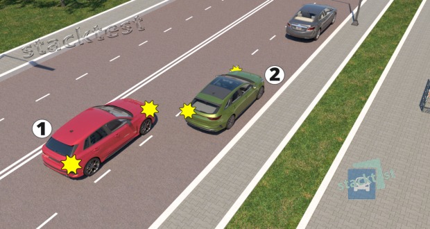 Kas šioje situacijoje privalo duoti kelią?