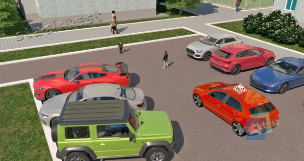 Ar galite mokintis vairuoti automobilį gyvenamojoje zonoje?