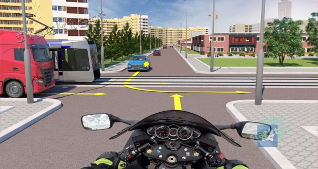 Kuru transportlīdzekļu vadītājiem dosiet ceļu, pārbraucot krustojumu, attēlotajā situācijā?