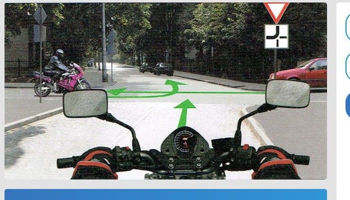 Kura transportlīdzekļa vadītājam dosiet ceļu, pārbraucot krustojumu, attēlotajā situācijā?