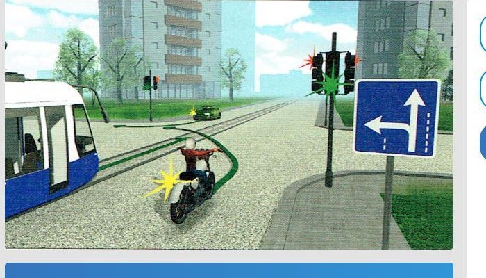 Kuru transportlīdzekļu vadītājiem dosiet ceļu, pārbraucot krustojumu, attēlotajā situācijā?