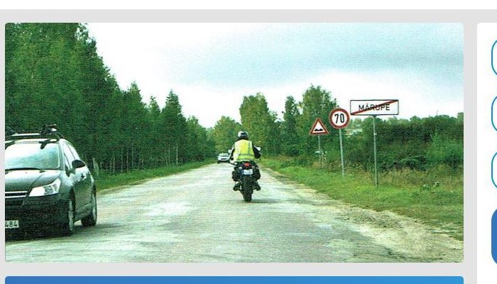 Ar kādu ātrumu ir jābrauc motocikla vadītājam?