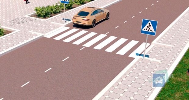 Vai attelotaja situācijā automobilis ir pareizi novietots stāvēšanai uz divvirzienu ceļa apdzīvotā vietā?