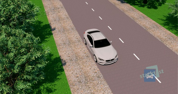 Vai viegla automobiļa vadītajam atļauts apstaties norādītajā vieta?