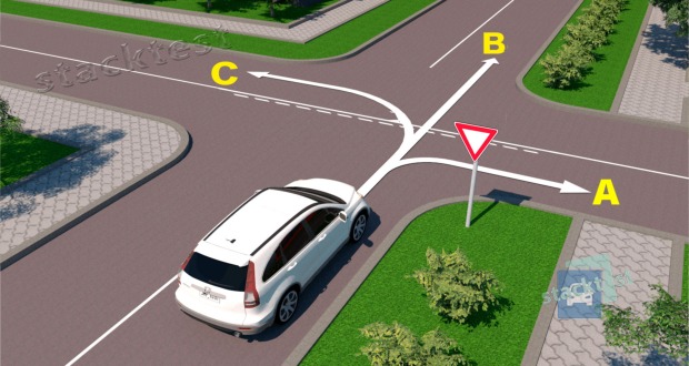 Kados virzienos atļauts braukt automobilim attelotaja situācijā?
