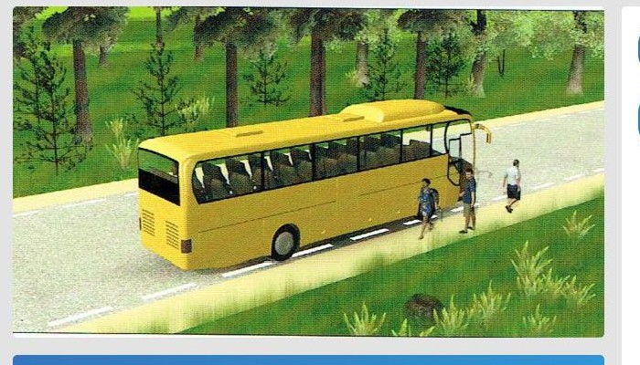 Vai autobusa vadītājs ir pareizi apstājies, lai izsēdinātu pasažierus?