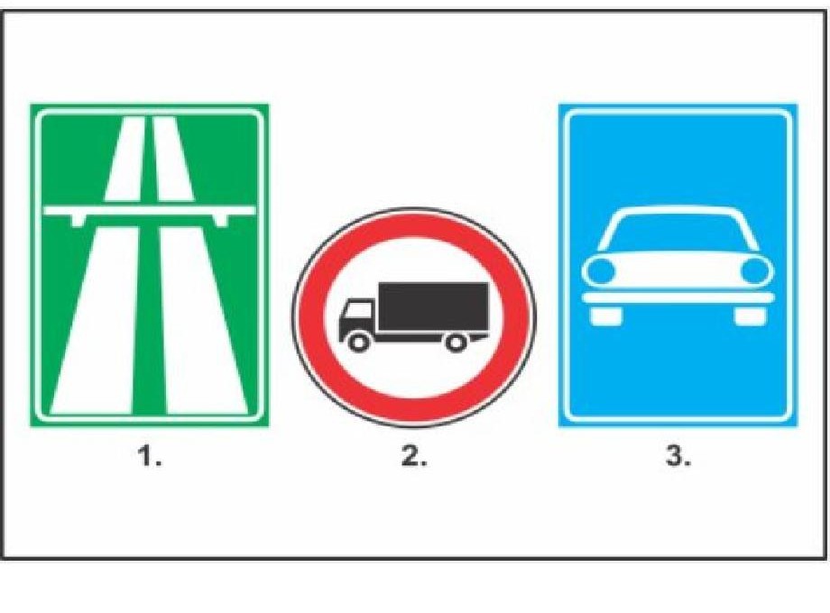 Care din indicatoarele din imagine interzic circulaţia autocamioanelor a căror masa maximă autorizată depăşeşte 3500 kg?