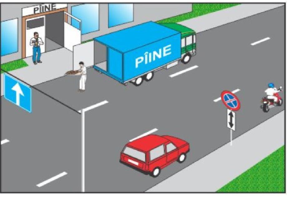 În care din răspunsuri sunt indicaţi conducătorii, care au încălcat regulile de oprire?