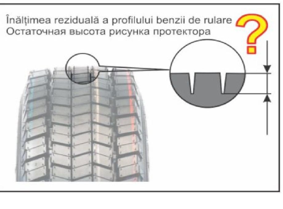Запрещается эксплуатация грузового автомобиля, у которого остаточная высота рисунка протектора шин менее:
