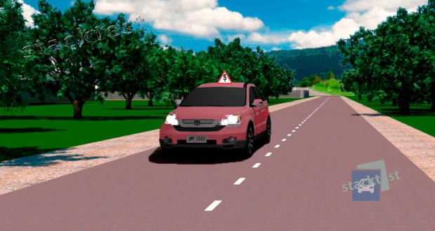 Pentru atenţionarea altor participanţi la trafic precum și pentru semnalizarea vehiculului în cazul deplasării pe timp de zi, conducătorii vehiculelor de instruire trebuie să conecteze lumina de întâlnire sau lumina de deplasare pe timp de zi: