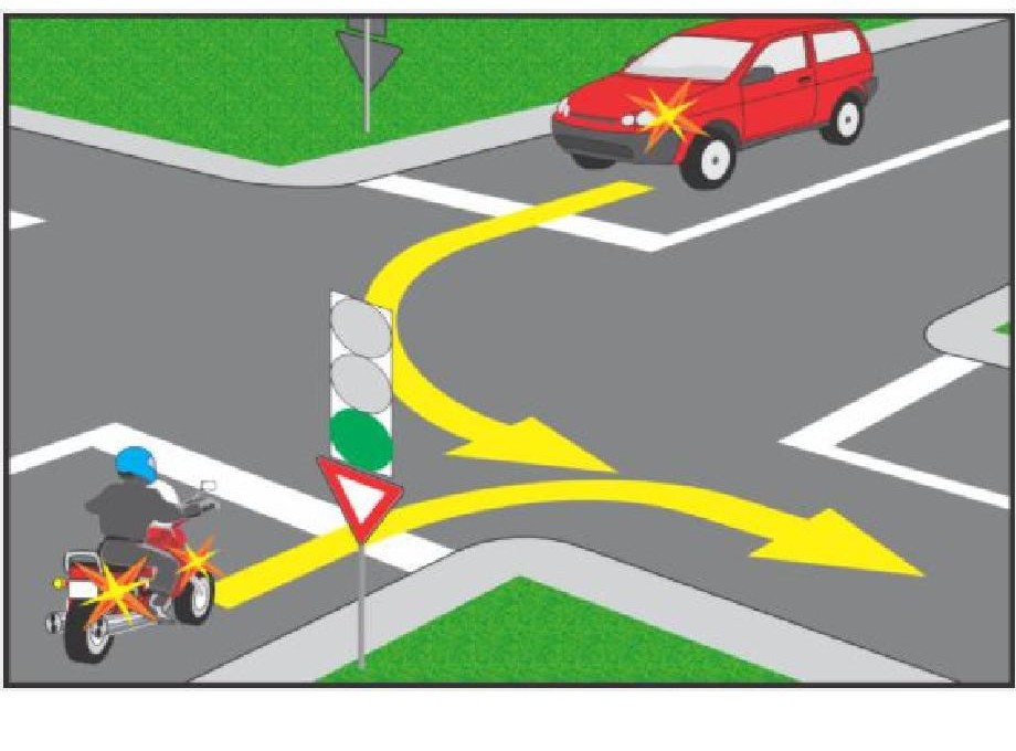 Primul va traversa intersecţia conducătorul:
