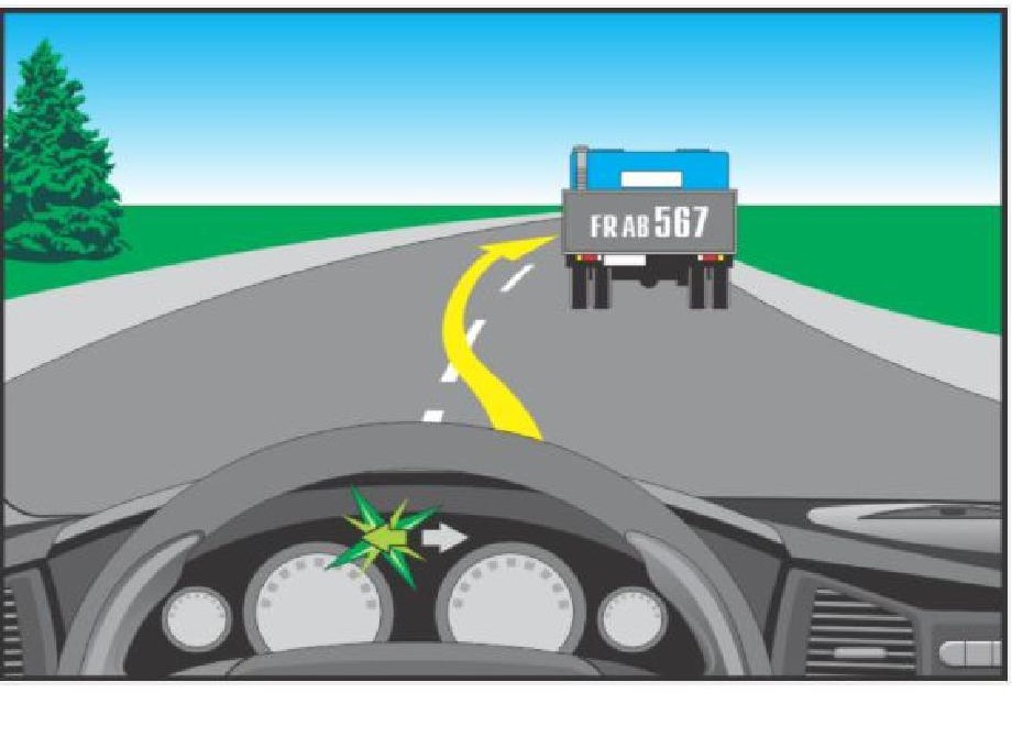 Conducătorului de vehicul ce urmează a fi depășit: