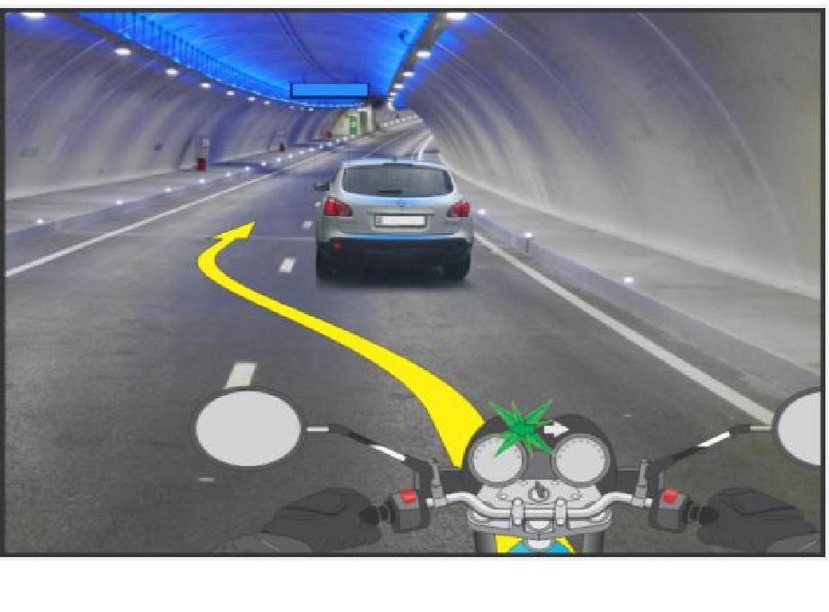 Aflându-vă la ghidonul motocicletei, vi se permite depășirea în limitele tunelului?