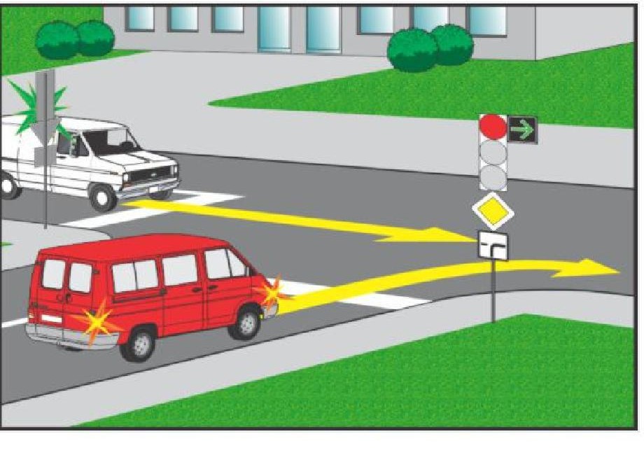 Primul va traversa intersecţia: