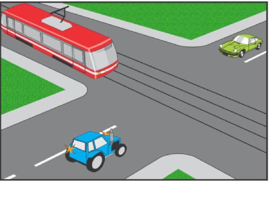 În ce ordine vor traversa intersecţia aceste vehicule?