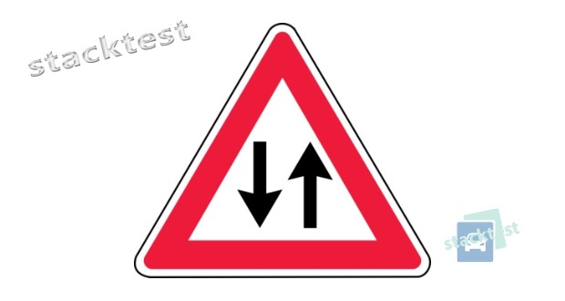 Šī ceļa zīme brīdina:
