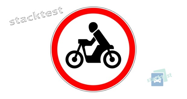 Ar motociklo vairuotojui, pristatančiam prekes šio kelio ženklo aprėpties zonoje esančioms įmonėms, leidžiama judėti?