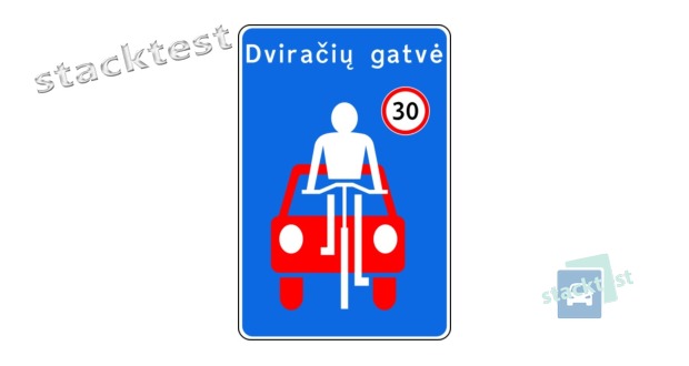 Ką žymi šis kelio ženklas?
